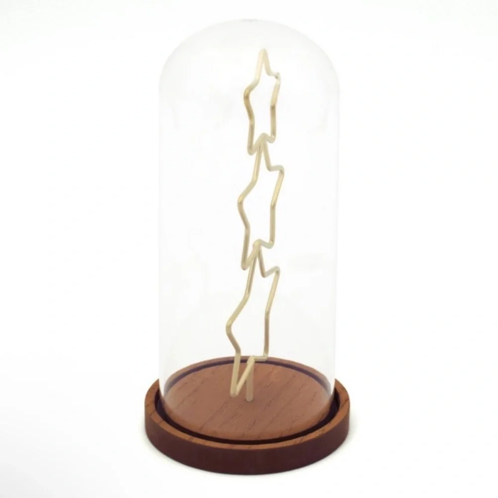 New! Target Bullseye Playground Stacked Gold Stars Cloche Tree